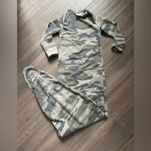 Kb cute designs knotted gown in camo